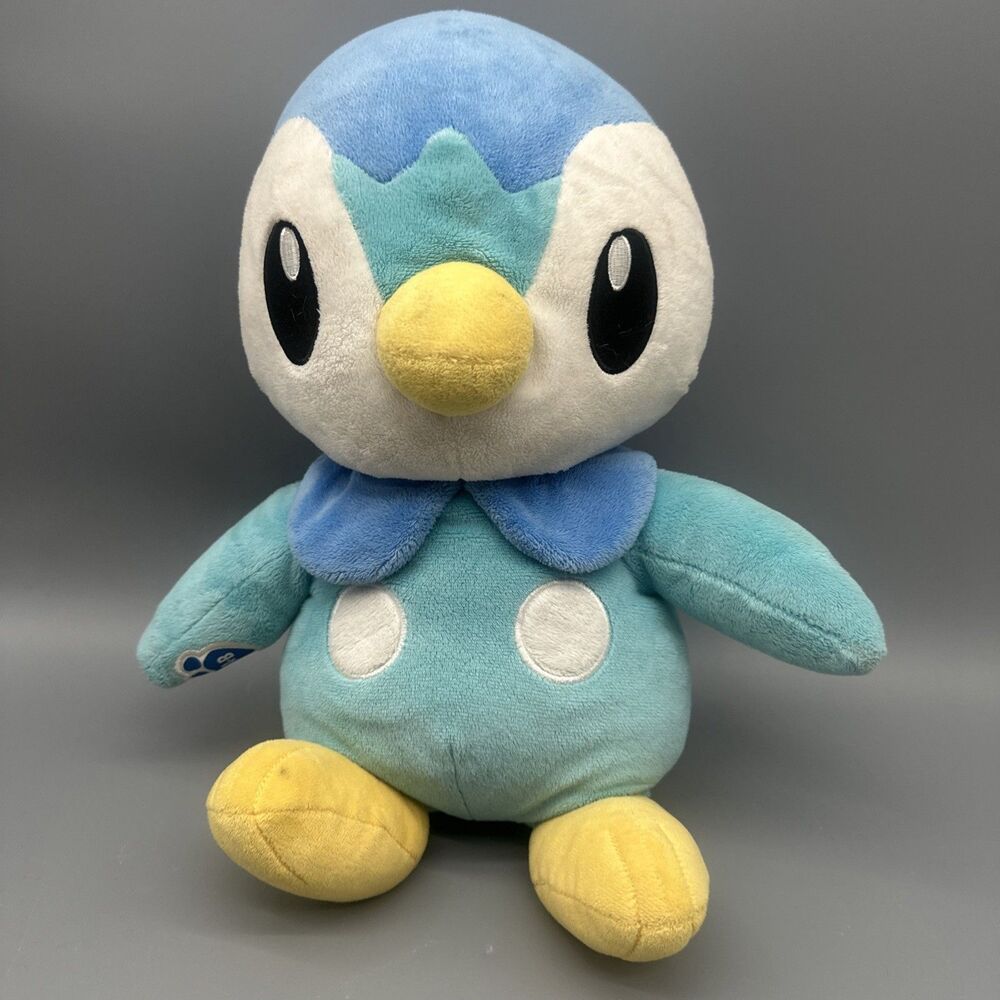 Build A Bear 2018 Pokemon PIPLUP Blue Penguin 16” Stuffed Plush Toy BAB Workshop